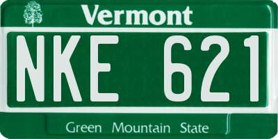 VT license plate NKE621