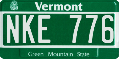 VT license plate NKE776