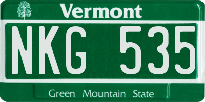 VT license plate NKG535