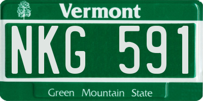 VT license plate NKG591