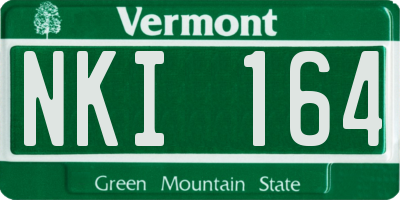 VT license plate NKI164