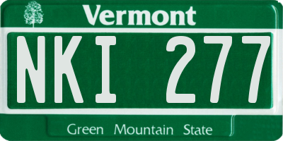 VT license plate NKI277