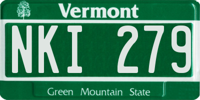 VT license plate NKI279