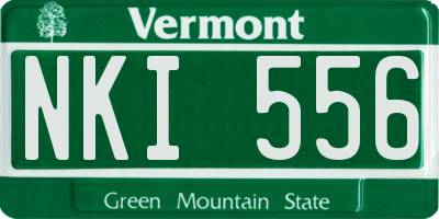 VT license plate NKI556