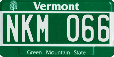 VT license plate NKM066