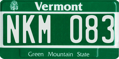 VT license plate NKM083