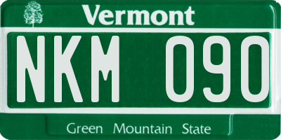 VT license plate NKM090