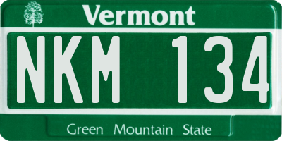 VT license plate NKM134