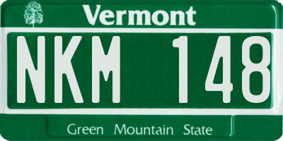 VT license plate NKM148