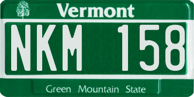 VT license plate NKM158
