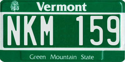 VT license plate NKM159