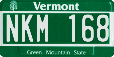 VT license plate NKM168