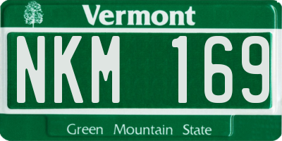 VT license plate NKM169