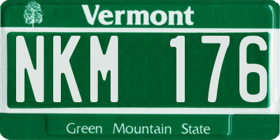 VT license plate NKM176