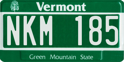 VT license plate NKM185
