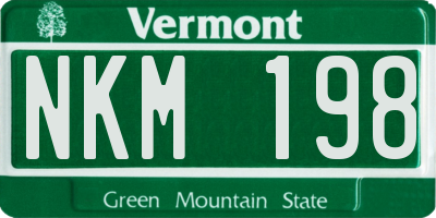 VT license plate NKM198