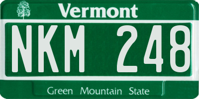 VT license plate NKM248