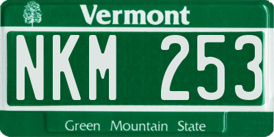 VT license plate NKM253