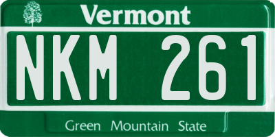 VT license plate NKM261