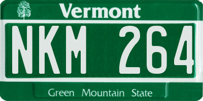 VT license plate NKM264