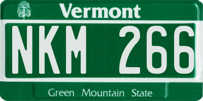 VT license plate NKM266
