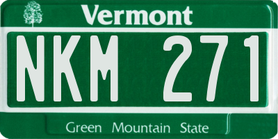 VT license plate NKM271