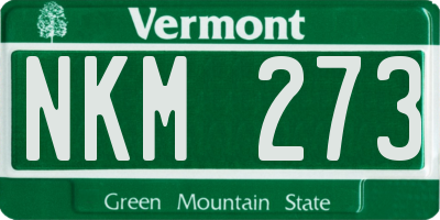 VT license plate NKM273