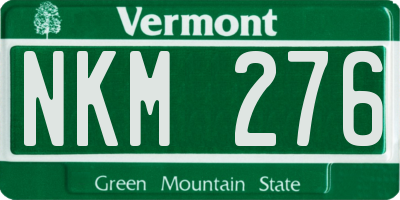 VT license plate NKM276