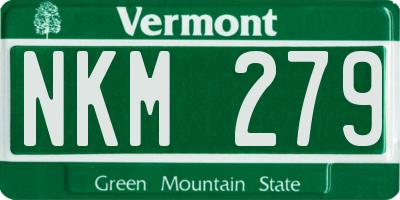 VT license plate NKM279