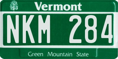 VT license plate NKM284