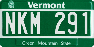 VT license plate NKM291