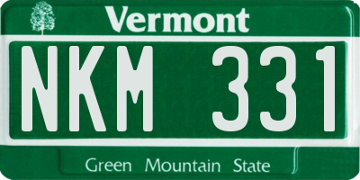 VT license plate NKM331