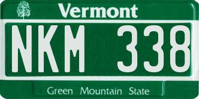 VT license plate NKM338