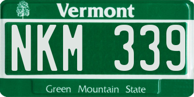 VT license plate NKM339