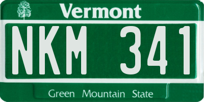 VT license plate NKM341