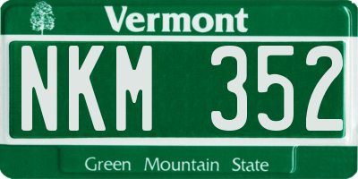 VT license plate NKM352