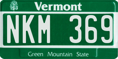 VT license plate NKM369