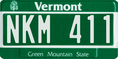 VT license plate NKM411