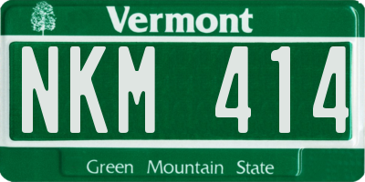 VT license plate NKM414