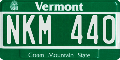 VT license plate NKM440