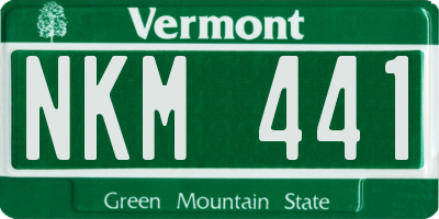 VT license plate NKM441