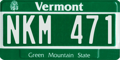 VT license plate NKM471