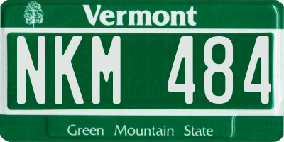 VT license plate NKM484