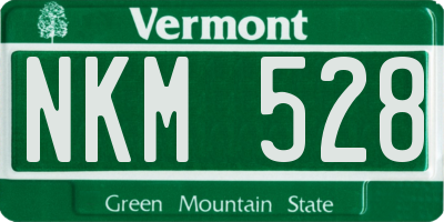 VT license plate NKM528