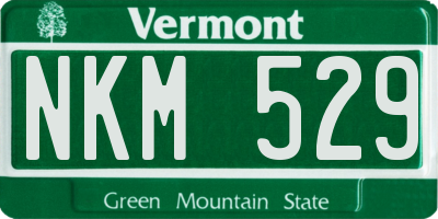 VT license plate NKM529