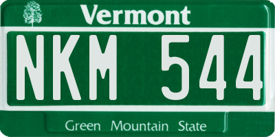 VT license plate NKM544