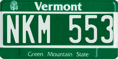 VT license plate NKM553
