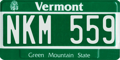 VT license plate NKM559