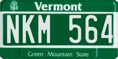 VT license plate NKM564