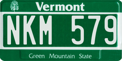 VT license plate NKM579